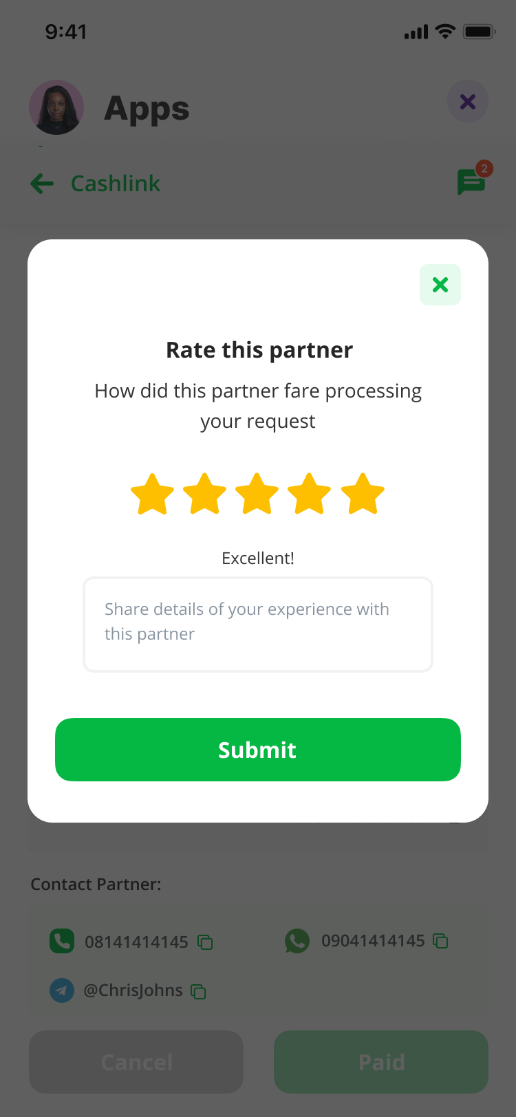 Rate your partner