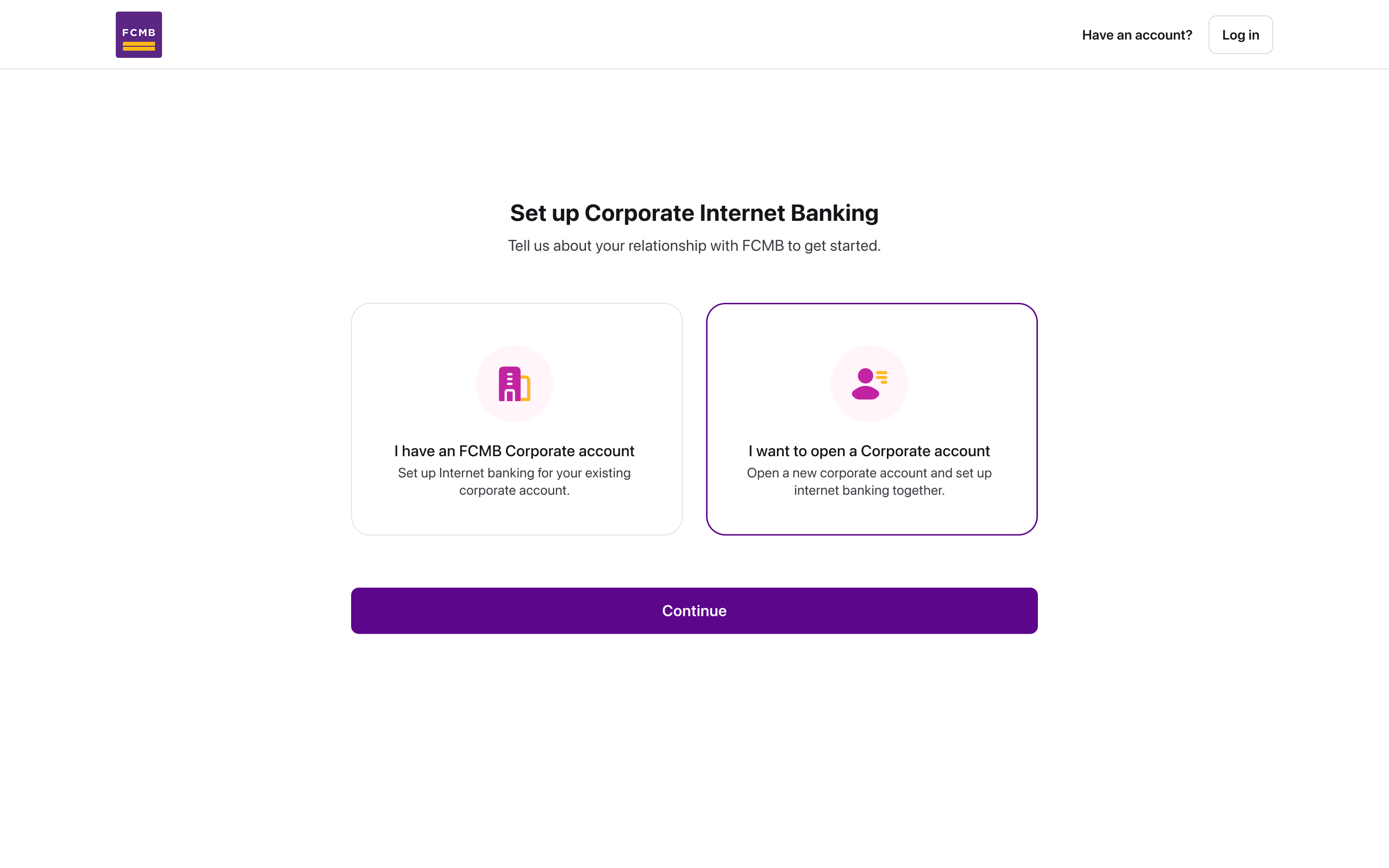 FCMB Onboarding step 1