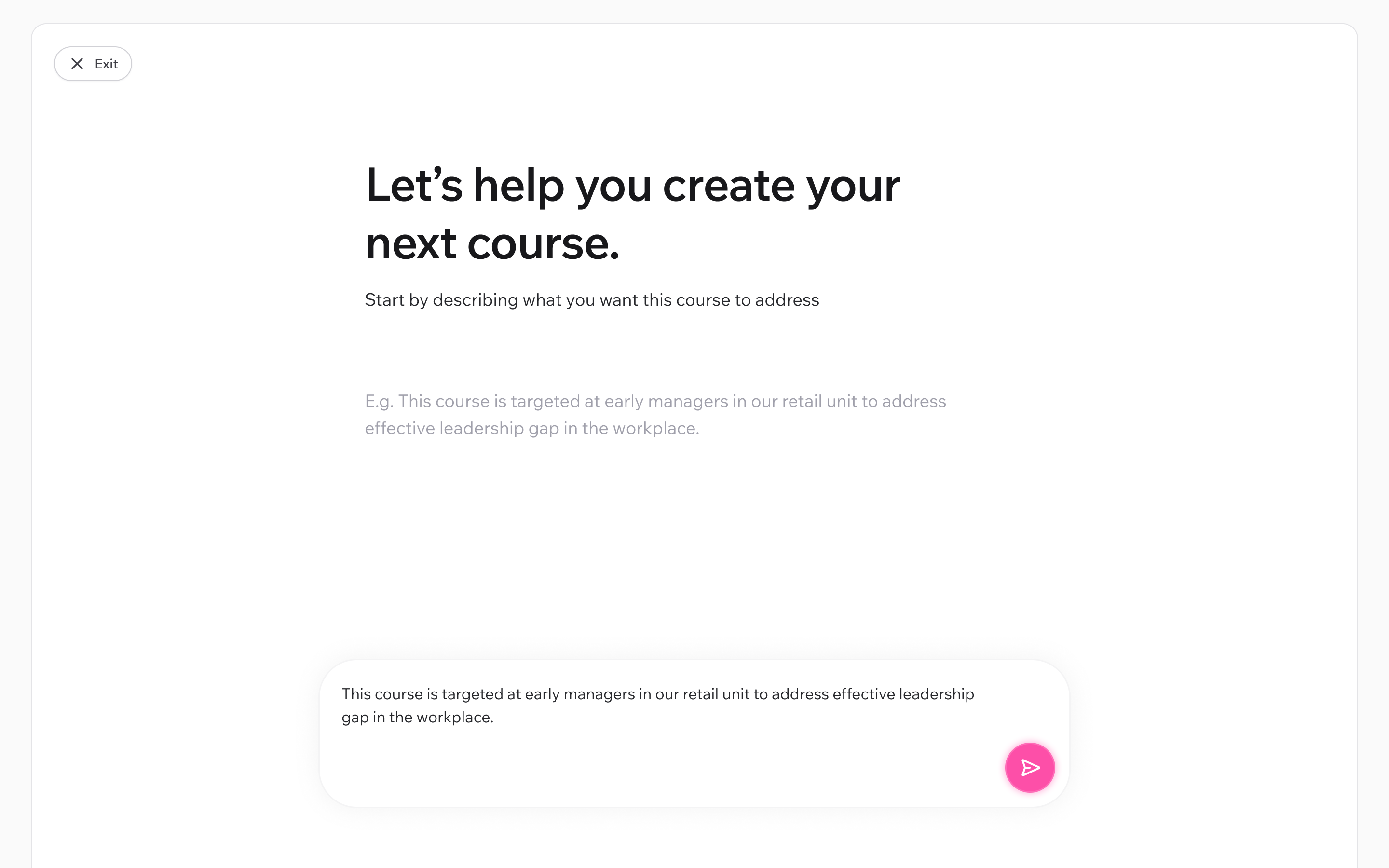 Quotien course creator step 1